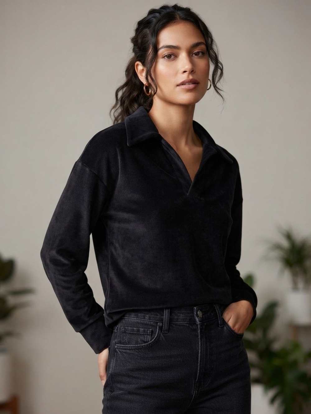Mondetta Black Plush-Lined Jacket Size S For Women